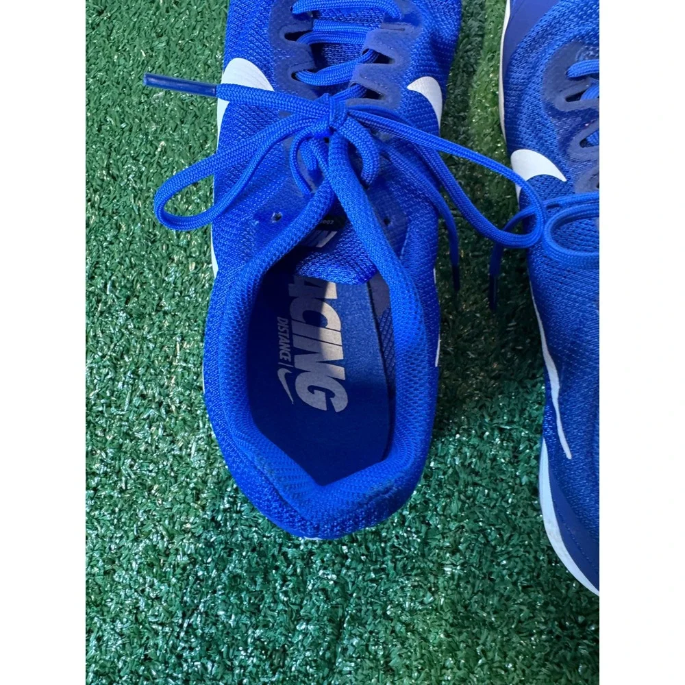 Nike Zoom Rival D 10 Track Spikes‎ size 11.5 Blue White Men Running Shoes